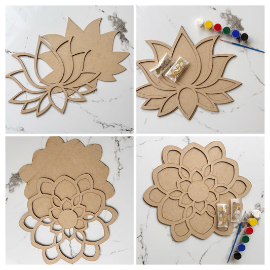 Flower & Lotus Rangoli Kit