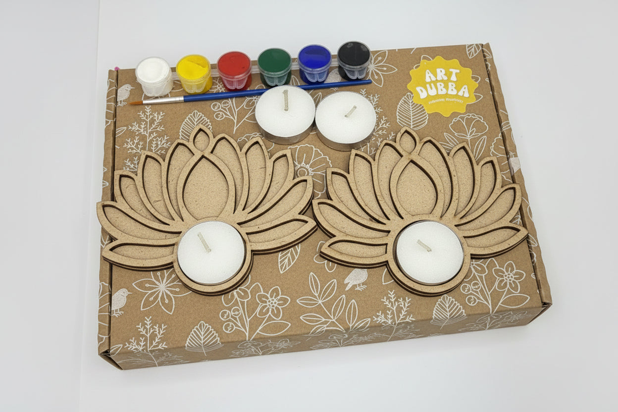 Tealight Holder Lotus Gift Set