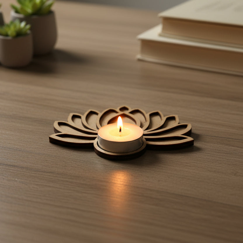 Tealight Holder Lotus Gift Set