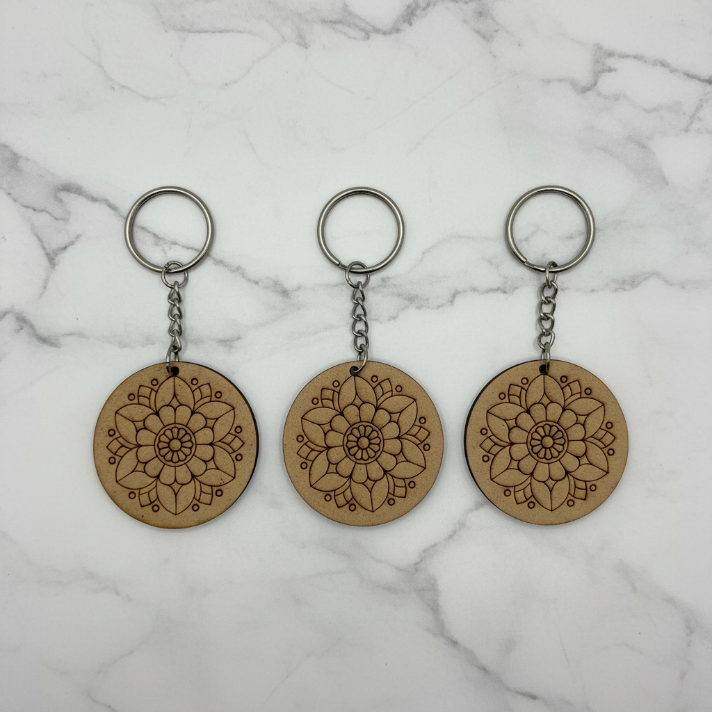 Mindful Mandala Keychain